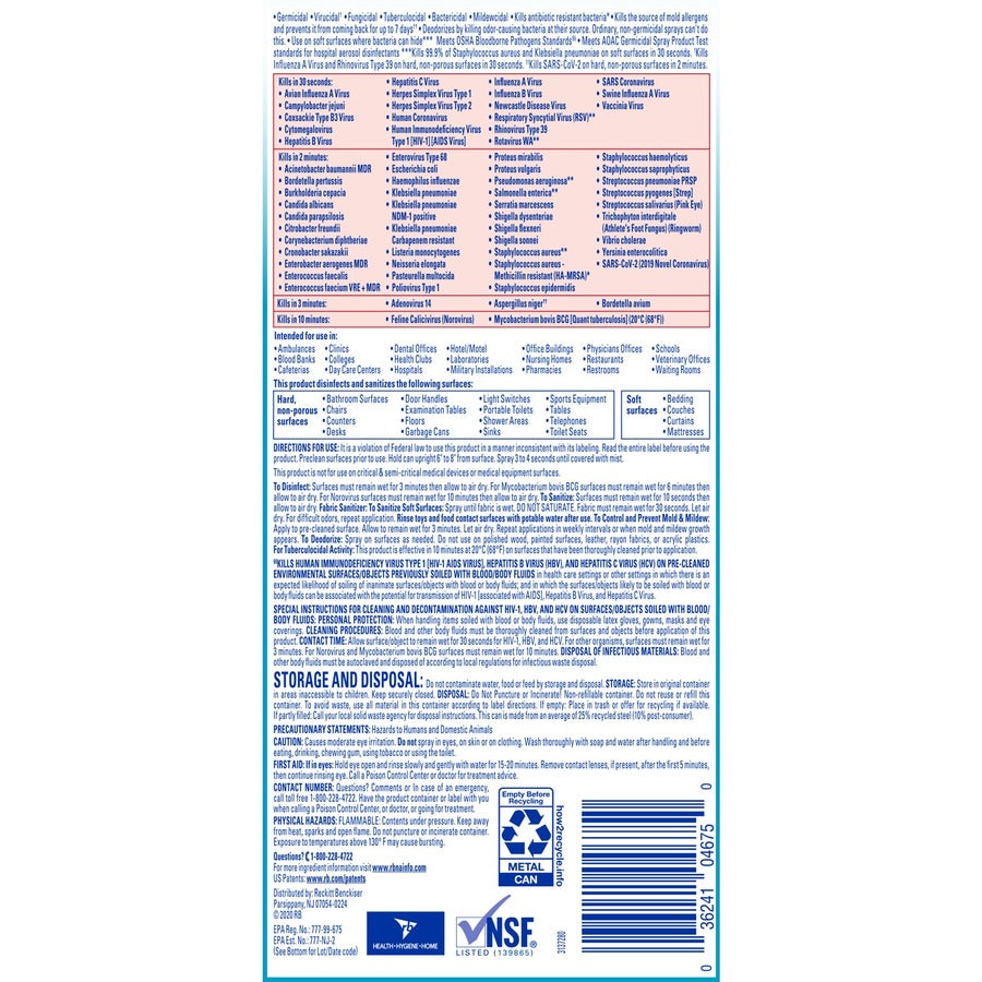 Professional Lysol Disinfectant Spray
