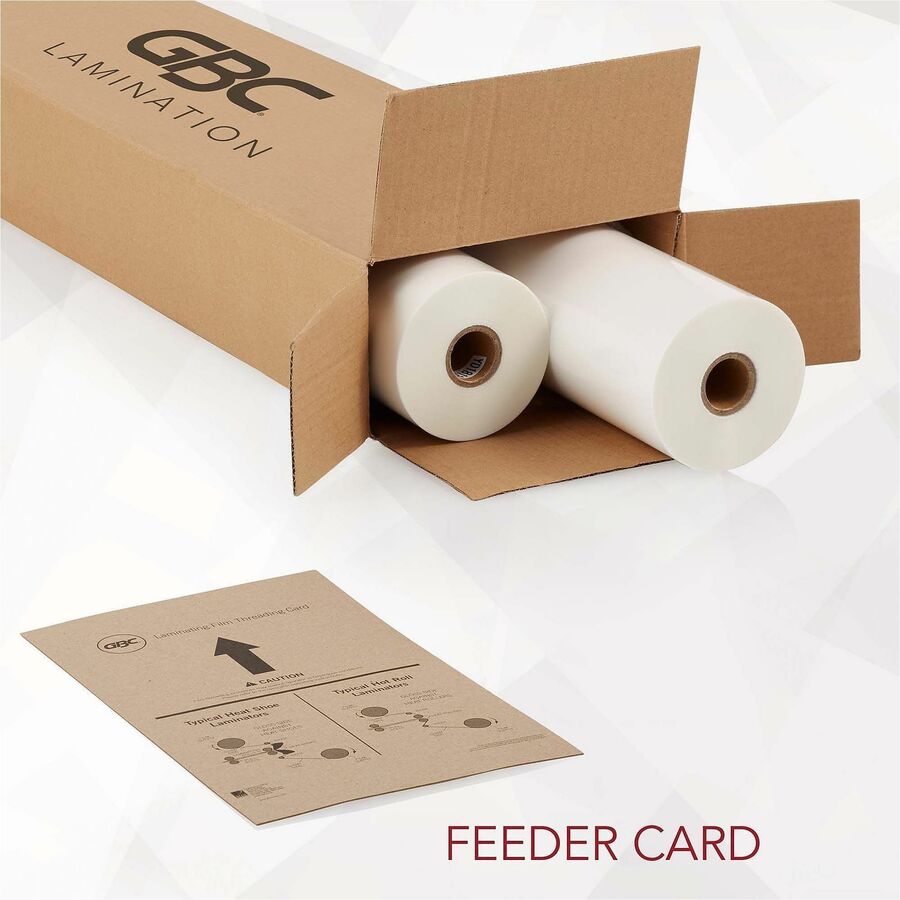 GBC NAP I Standard Laminating Roll Film - Laminating Pouch/Sheet Size: 25" Width x 250 ft Length x 3 mil Thickness - 1" Core - Clear - 2 / Box