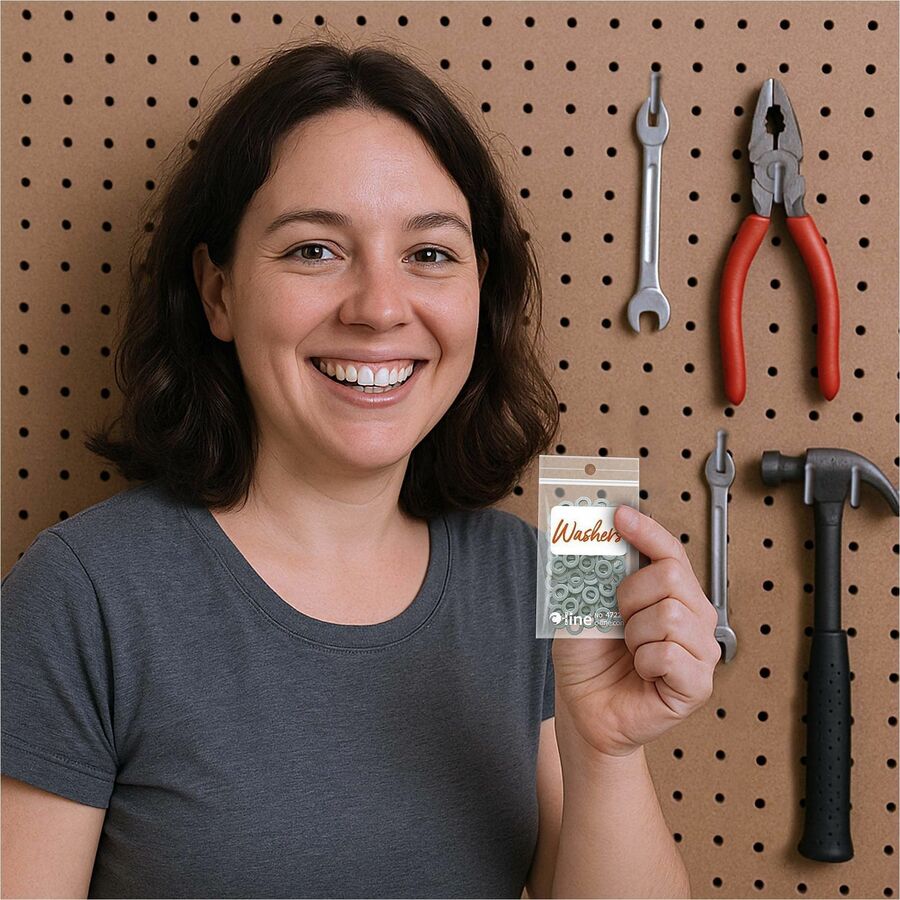 C-Line Write-On Reclosable Small Parts Bags - 3" Length x 2" Width - Clear - Poly - Multipurpose - 1000 / Carton