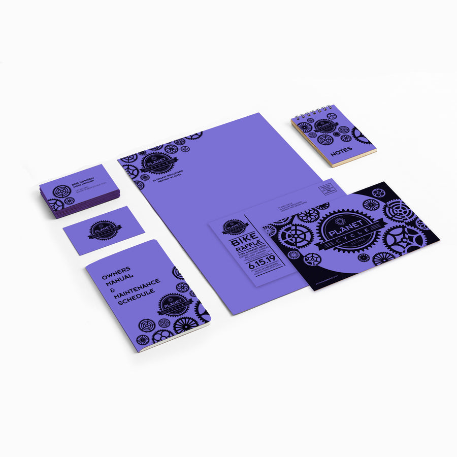 Letter - 8 1/2" x 11" - 65 lb Basis Weight - Venus Violet - 1 Pack