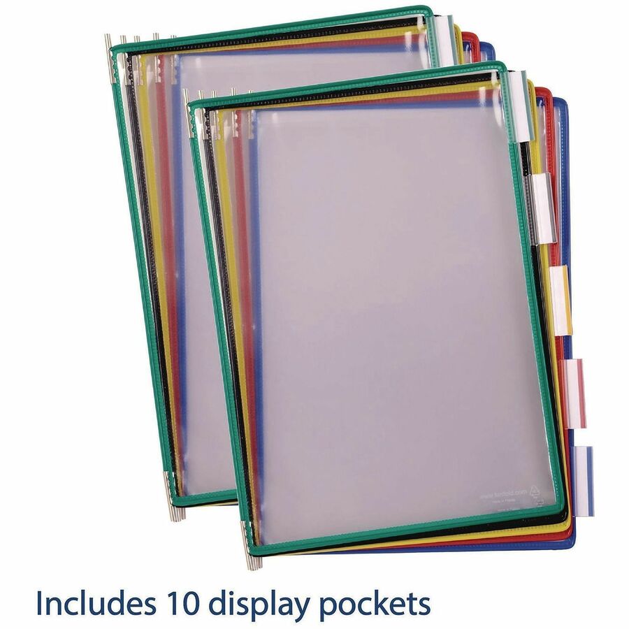 10 Panels - Support Letter 8.50" x 11" Media - Wire-reinforced - Assorted - Metal - 1 Each