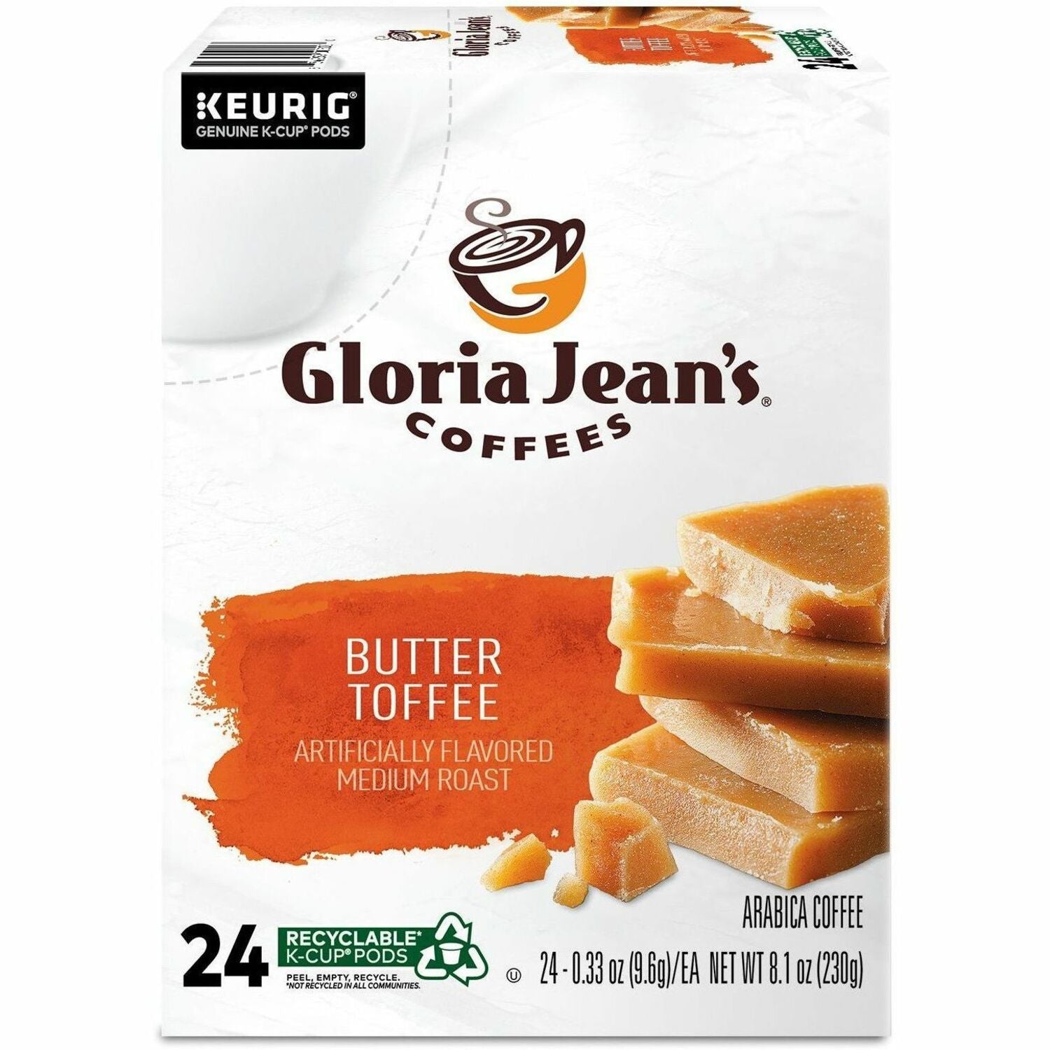 Compatible with Keurig Brewer - Regular - Medium - K-Cup, Pod - Butter - Kosher - 24 / Box