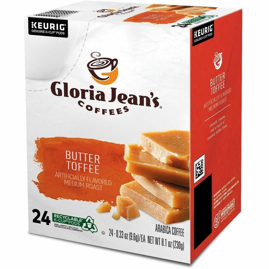 Compatible with Keurig Brewer - Regular - Medium - K-Cup, Pod - Butter - Kosher - 24 / Box