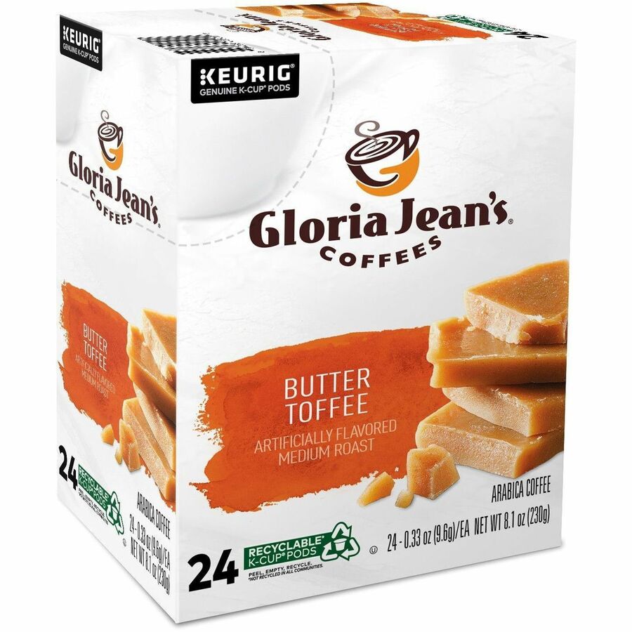 Compatible with Keurig Brewer - Regular - Medium - K-Cup, Pod - Butter - Kosher - 24 / Box