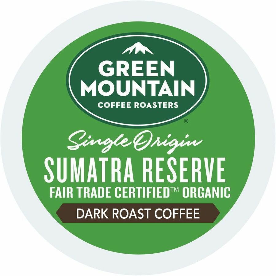 Compatible with Keurig K-Cup Brewer - Regular - Dark - 24 K-Cup - K-Cup, Pod - Sumatra Reserve - Kosher - Organic - 24 / Box