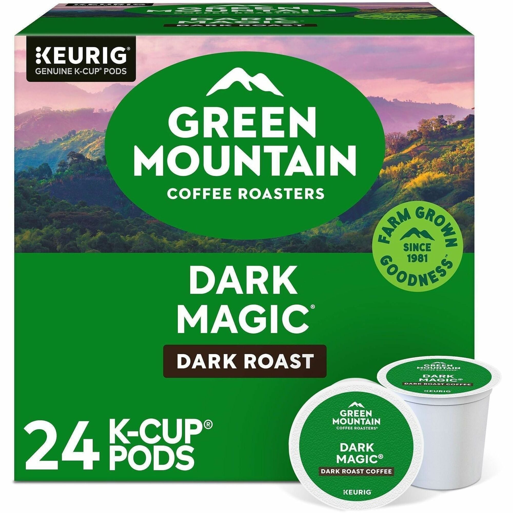 Green Mountain Coffee Roasters&reg; K-Cup Dark Magic Coffee - Compatible with Keurig Brewer - Regular - Dark - K-Cup - 24 / Box