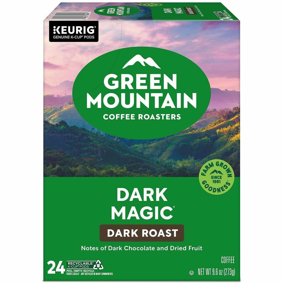 Green Mountain Coffee Roasters&reg; K-Cup Dark Magic Coffee - Compatible with Keurig Brewer - Regular - Dark - K-Cup - 24 / Box