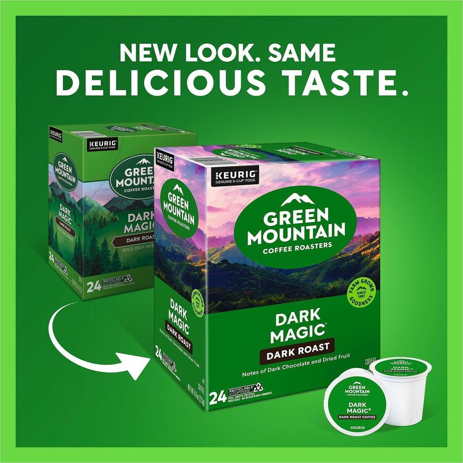 Green Mountain Coffee Roasters&reg; K-Cup Dark Magic Coffee - Compatible with Keurig Brewer - Regular - Dark - K-Cup - 24 / Box