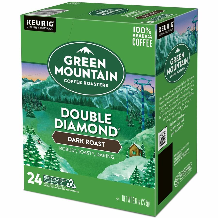 Compatible with Keurig Brewer - American - Dark - K-Cup, Pod - Double Diamond - Kosher - 24 / Box