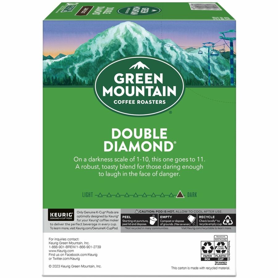 Compatible with Keurig Brewer - American - Dark - K-Cup, Pod - Double Diamond - Kosher - 24 / Box