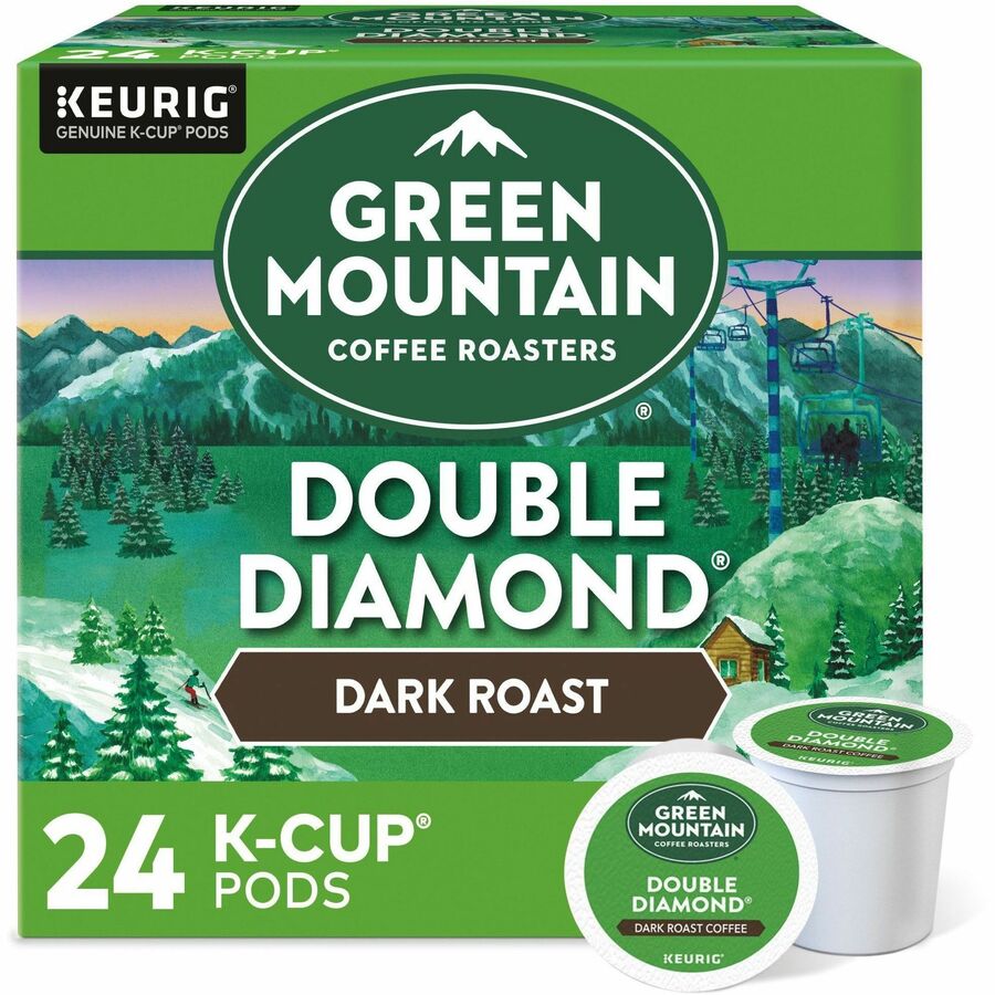 Compatible with Keurig Brewer - American - Dark - K-Cup, Pod - Double Diamond - Kosher - 24 / Box