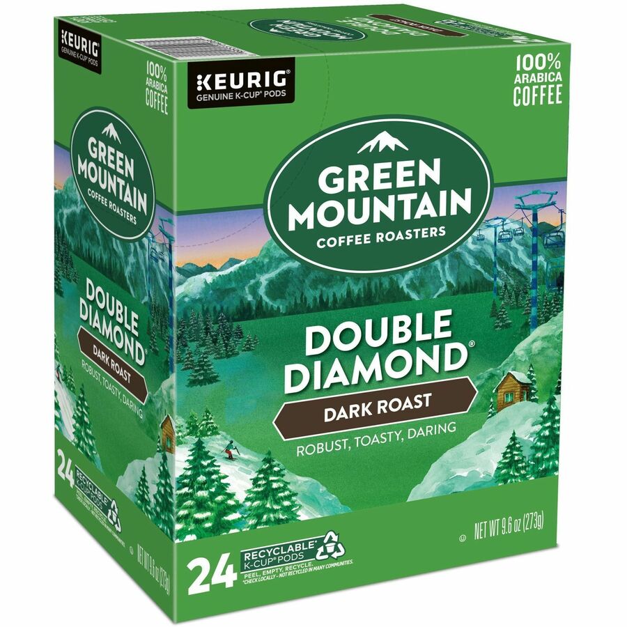 Compatible with Keurig Brewer - American - Dark - K-Cup, Pod - Double Diamond - Kosher - 24 / Box