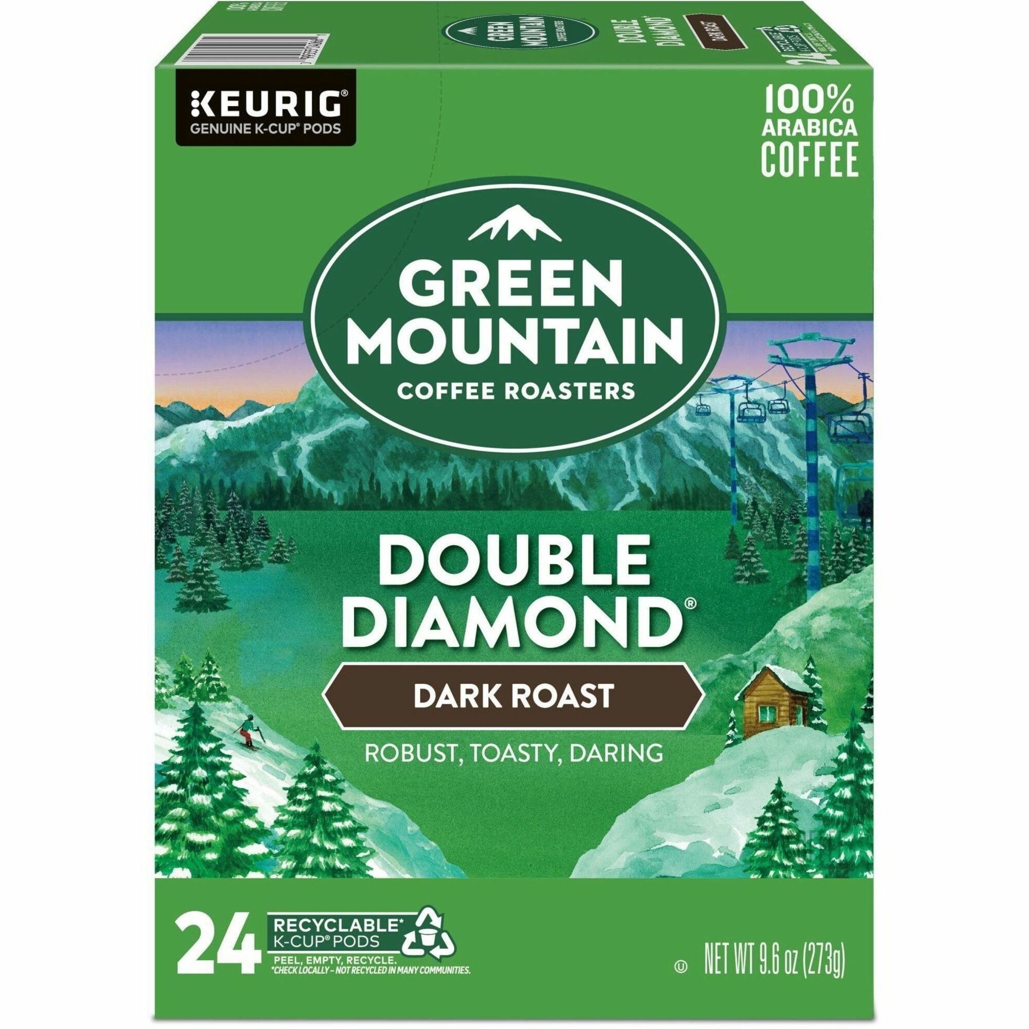 Compatible with Keurig Brewer - American - Dark - K-Cup, Pod - Double Diamond - Kosher - 24 / Box
