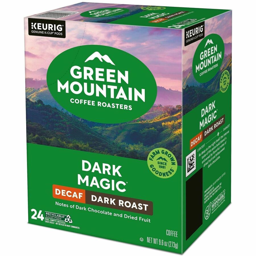 Compatible with Keurig Brewer - Full/Extra Dark/Extra Bold - K-Cup - Decaffeinated - 24 / Box