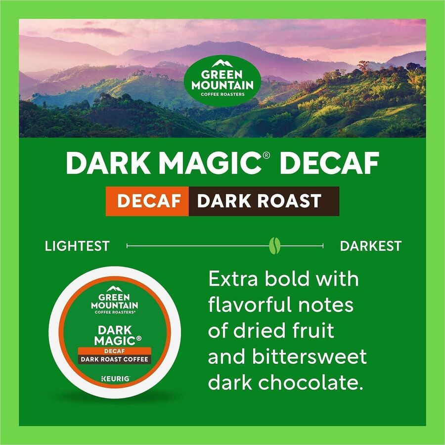 Compatible with Keurig Brewer - Full/Extra Dark/Extra Bold - K-Cup - Decaffeinated - 24 / Box
