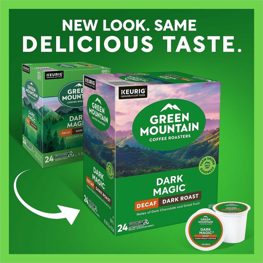 Compatible with Keurig Brewer - Full/Extra Dark/Extra Bold - K-Cup - Decaffeinated - 24 / Box