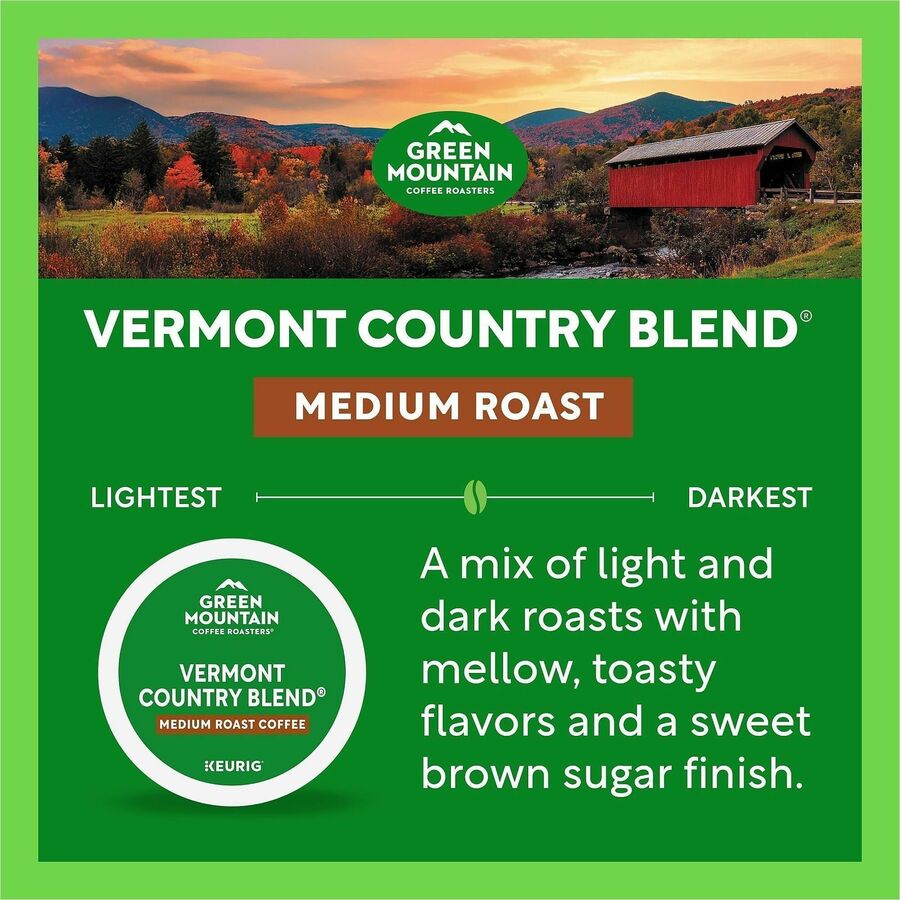 Green Mountain Coffee Roasters&reg; K-Cup, Pod Coffee - Compatible with Keurig Brewer - Regular - Medium - K-Cup, Pod - Kosher - 24 / Box