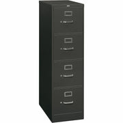 15" Width x 26.5" Depth x 29" Height - 4 x Drawer(s) for File - Letter - Vertical - Security Lock, Ball-bearing Suspension, Label Holder, Rust Proof - Charcoal - Steel - Recycled