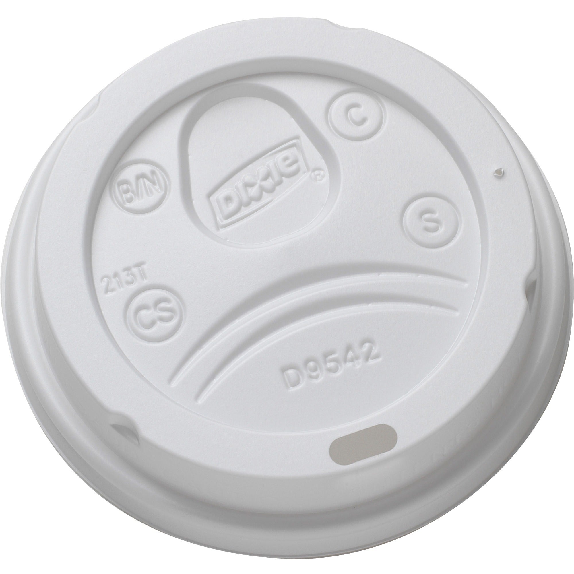 Round - Plastic - White - 100 / Pack