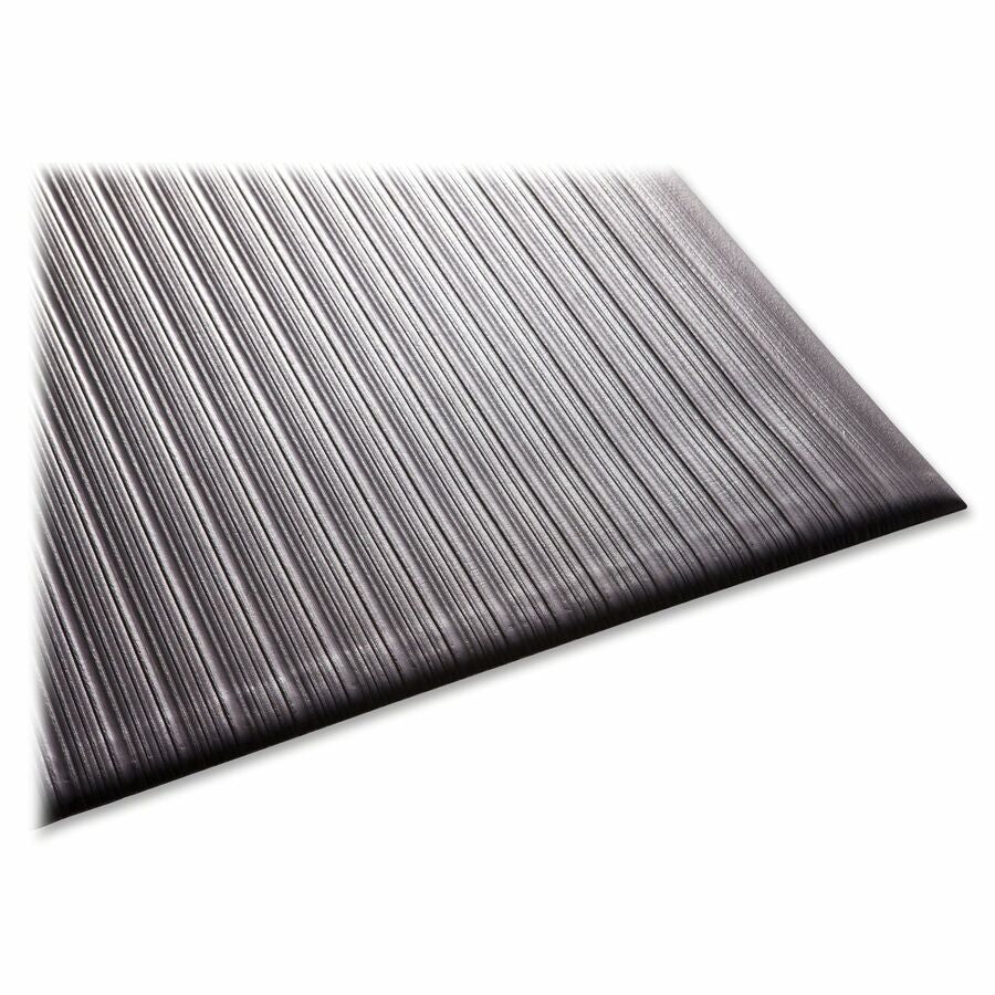 Guardian Floor Protection Air Step Antifatigue Mats - Indoor - 60" Length x 36" Width x 0.370" Thickness - Polypropylene - Black - 1 Each