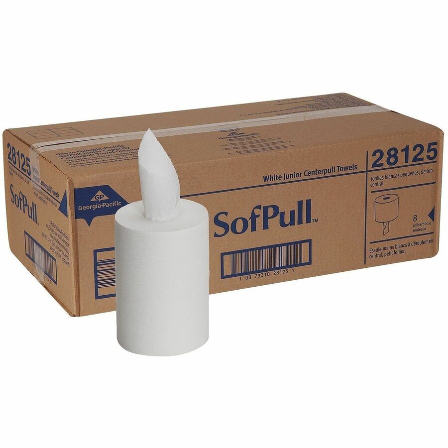 1 Ply - 12" Width x 7.80" Length - 225 Sheets/Roll - White/ - 8 / Carton
