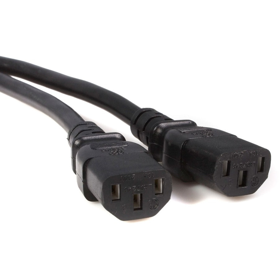 StarTech.com 10 ft Computer Power Cord Splitter