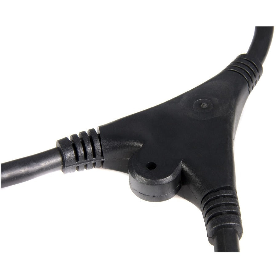 StarTech.com 10 ft Computer Power Cord Splitter