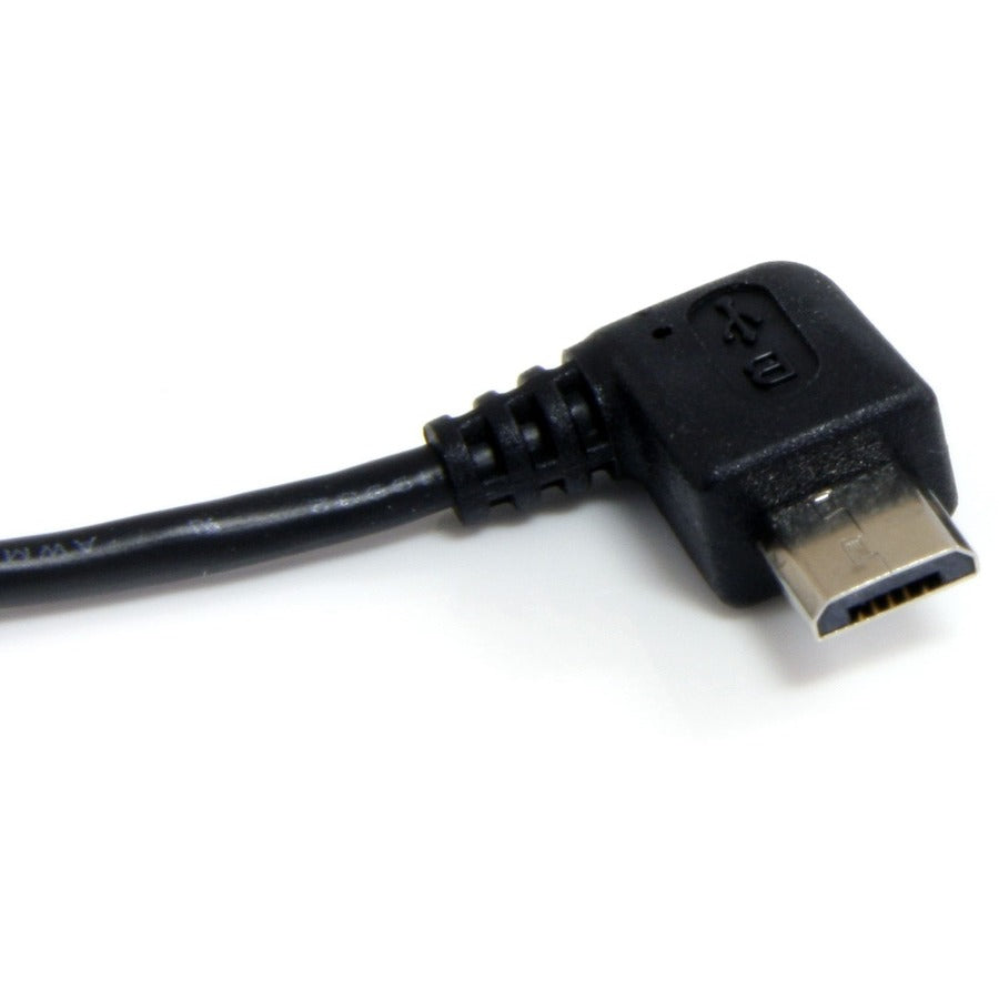 StarTech.com 3 ft Micro USB Cable - A to Right Angle Micro B