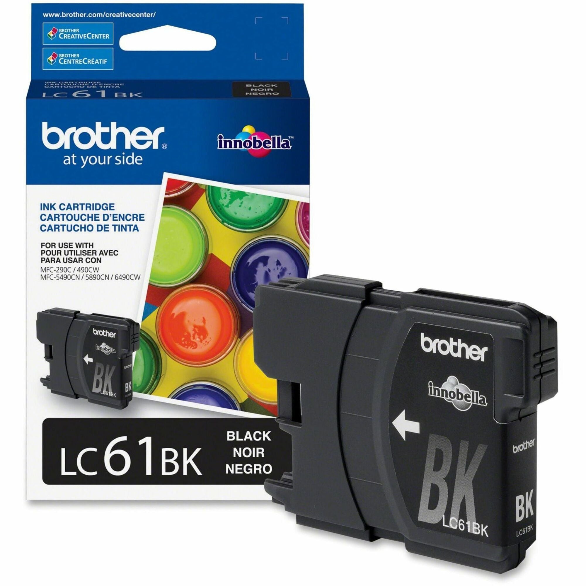 Brother Innobella LC61BK Inkjet Ink Cartridge - Black - 1 Each