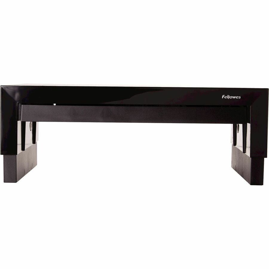 Up to 21" Screen Support - 40 lb Load Capacity - 4.38" Height x 16" Width x 9.38" Depth - Desktop - Black, Pearl - Rubber Feet, Storage Tray, Non-skid Feet, Comfortable, Scratch Resistant, Scuff Resistant