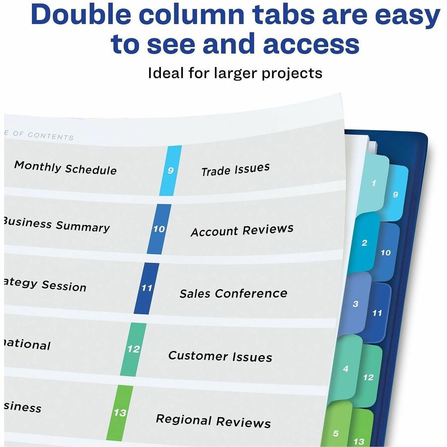 16 x Divider(s) - 16 Tab(s) - Digit - 1-16 - 16 Tab(s)/Set - 8.5" Divider Width x 11" Divider Length - 3 Hole Punched - White Paper Divider - Multicolor Paper Tab(s) - Hole-punched, Printable, Customizable, Pre-printed - 16 Dividers/Set - 16 / Set