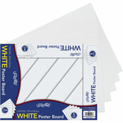 Poster Board, White, 11" x 14", 5 Sheets