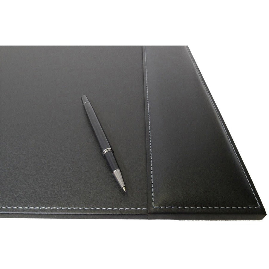Dacasso Leather Desk Set, 3-Piece, Includes Desk Pad, Pencil Cup, Letter Tray, 1 Each