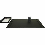 Dacasso Leather Desk Set, 3-Piece, Includes Desk Pad, Pencil Cup, Letter Tray, 1 Each