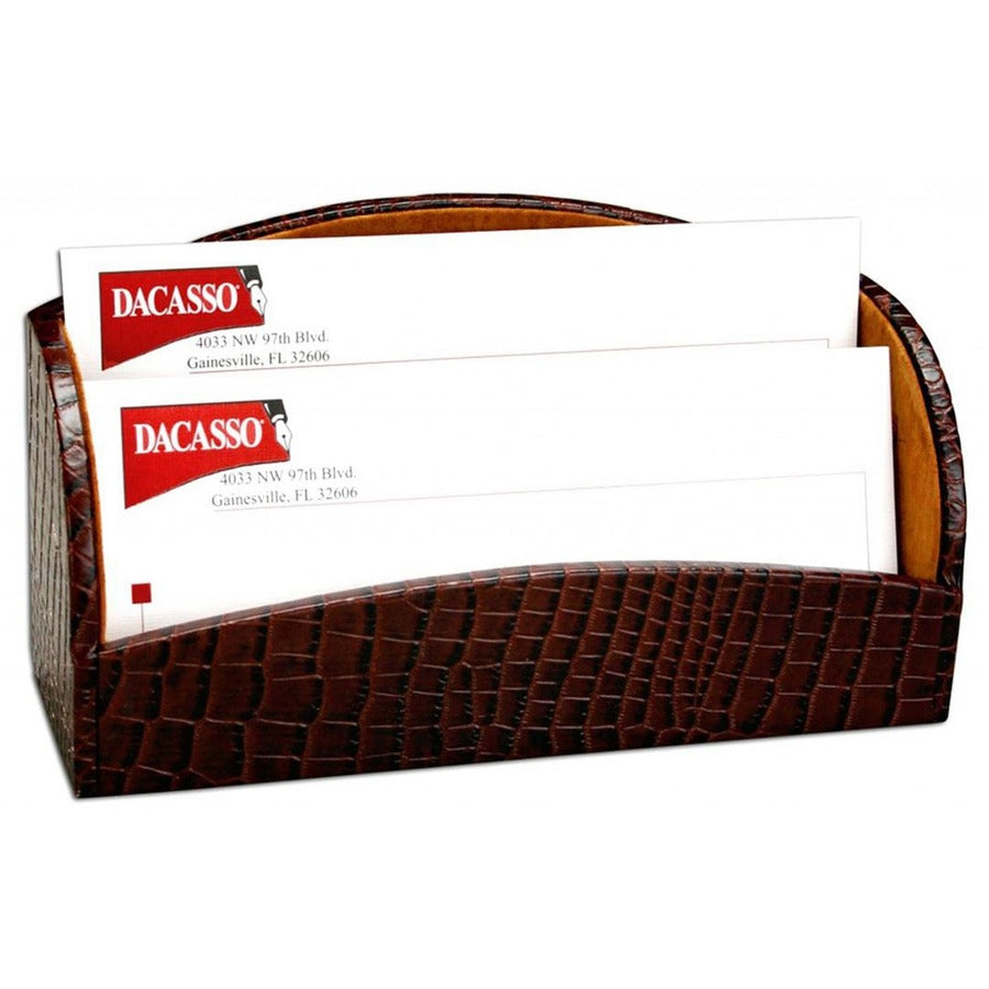 Dacasso Embossed Leather Desk Set, 10-Piece, 1 Each