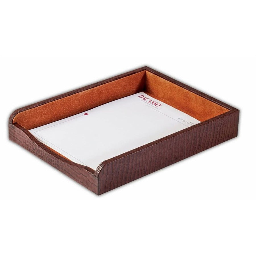Dacasso Desk Pad - Rectangular - 34" Width x 20" Depth - Leather - Brown