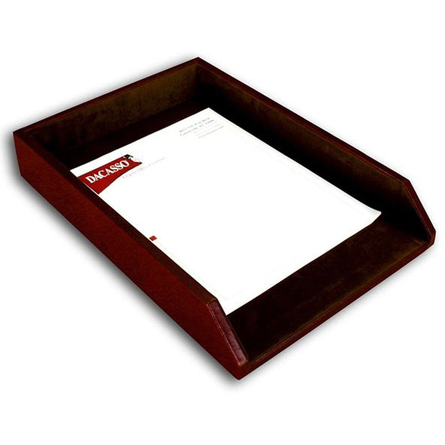 Dacasso Mocha Leather 7-Piece Desk Pad Kit