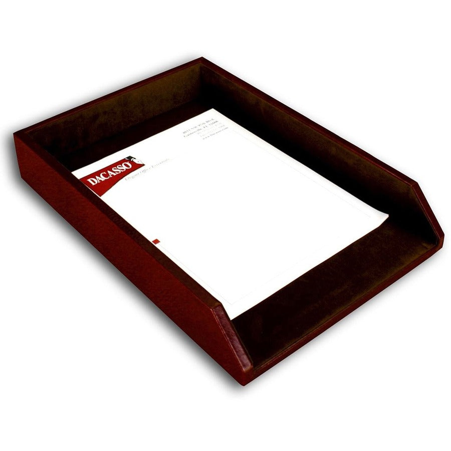 Dacasso Mocha Leather 8-Piece Desk Pad Kit