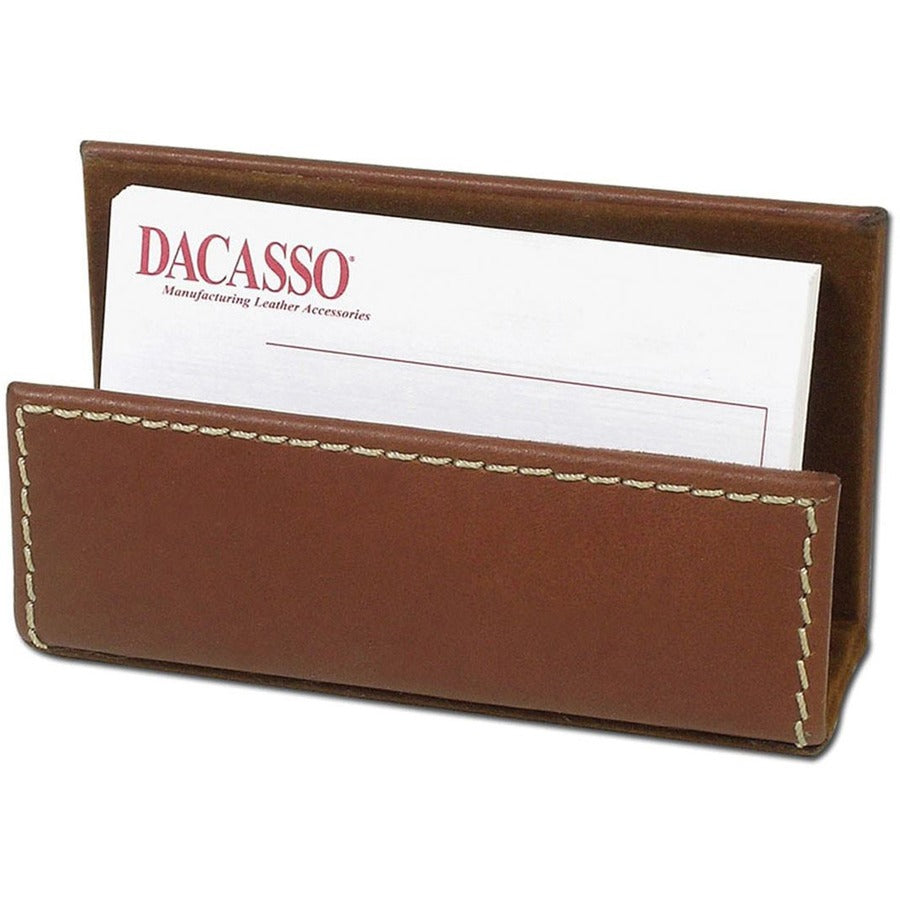 Dacasso Rustic Leather Desk Set, Seven-Piece, 1 Each