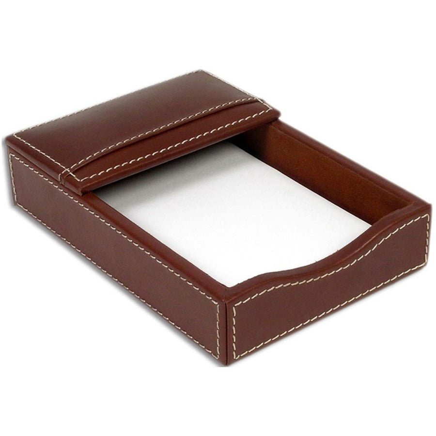 Dacasso Rustic Leather Desk Set, Seven-Piece, 1 Each