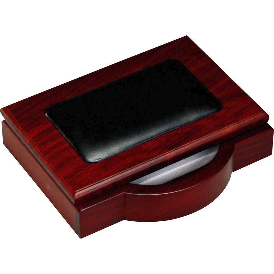 Dacasso Rosewood & Leather 10-Piece Desk Set, 1 Each