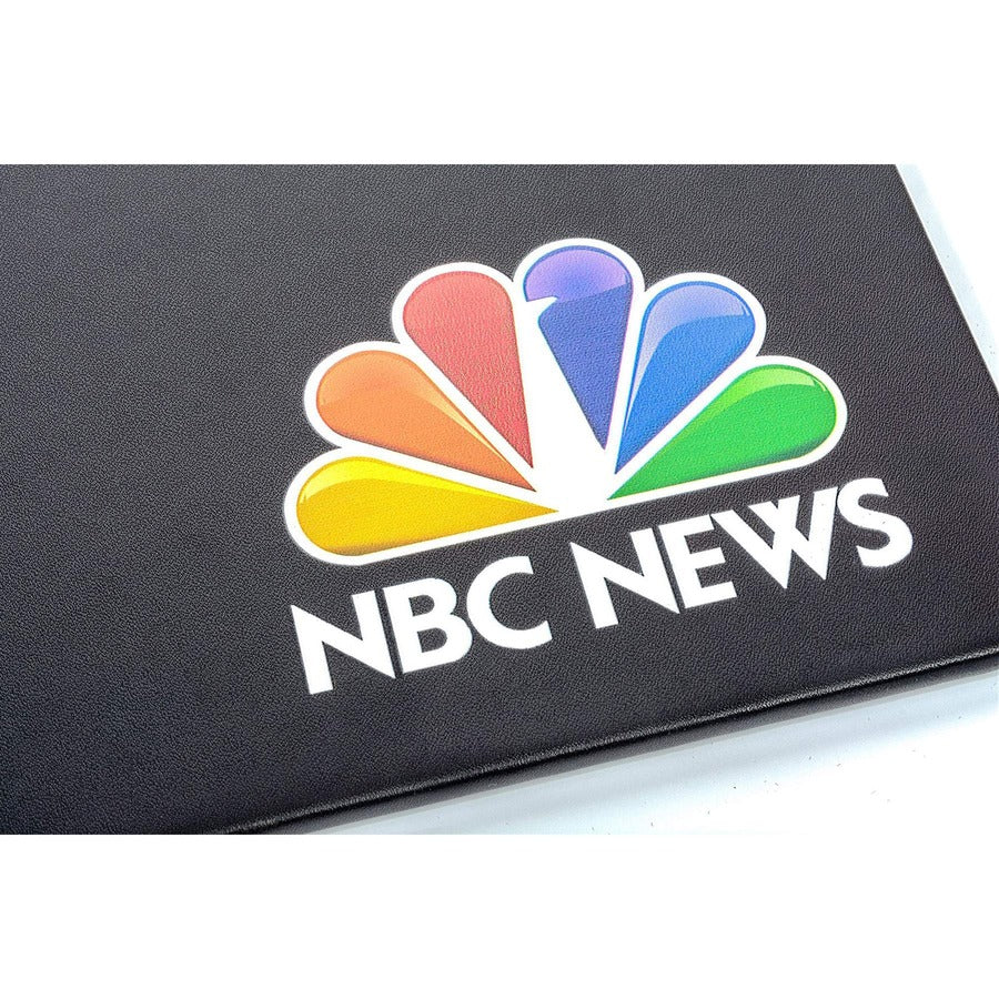 Dacasso Leatherette Conference Pad - Rectangular - 17" Width x 14" Depth - Felt Backing - Leather - Black