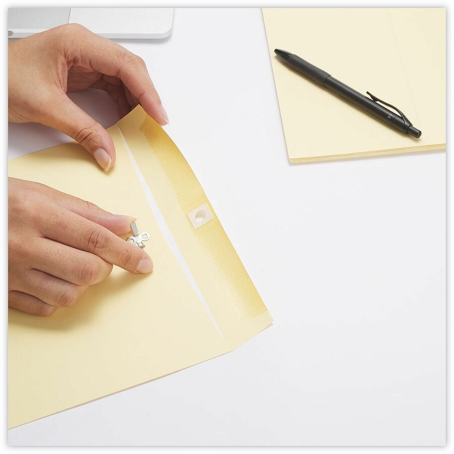 Universal Envelope - #10 1/2 - 32 lb - Clasp/Gummed Flap - Brown Kraft - Kraft Paper - 100 / Box