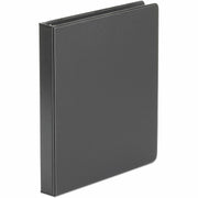 1" Binder Capacity - 175 Sheet Capacity - 3 Ring(s) - Fastener(s): Ring - Pocket(s): 2, Inside Front & Back - Polypropylene - Black - Non-stick - 1 Each