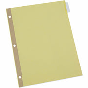 Universal Index Divider - 24 x Divider(s) - 8 Blank Side Tab(s) - 8.5" Divider Width x 11" Divider Length - Letter - 3 Hole Punched - Buff Paper Divider - Clear Plastic Tab(s) - 0% - Customizable, Double-sided, Gold Reinforced Binding Edge - 24 Set