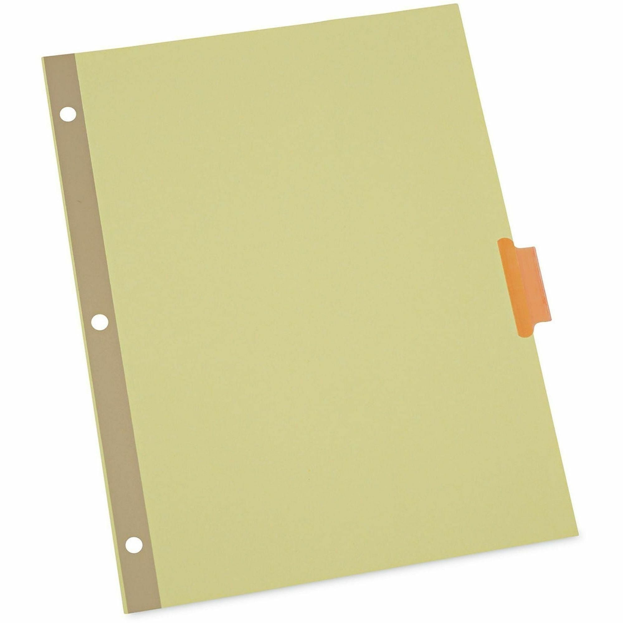 Universal Index Divider, 24 Sets, 8 Blank Side Tabs per Set, 8.5" x 11", Letter Size, 3-Hole Punched, Buff Paper Dividers with Assorted Plastic Tabs, Double-Sided, Gold Reinforced Binding Edge