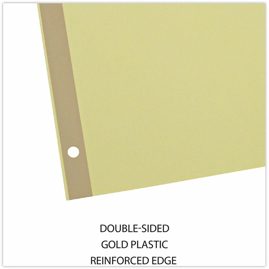 Universal Index Divider, 24 Sets, 8 Blank Side Tabs per Set, 8.5" x 11", Letter Size, 3-Hole Punched, Buff Paper Dividers with Assorted Plastic Tabs, Double-Sided, Gold Reinforced Binding Edge
