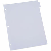 24 x Divider(s) - 8 Blank Side Tab(s) - 8.5" Divider Width x 11" Divider Length - Letter - 3 Hole Punched - White Ledger Stock Divider - White Ledger Stock Tab(s) - 30% Recycled - Customizable, Double-sided, Reinforced Edges - 24 Set