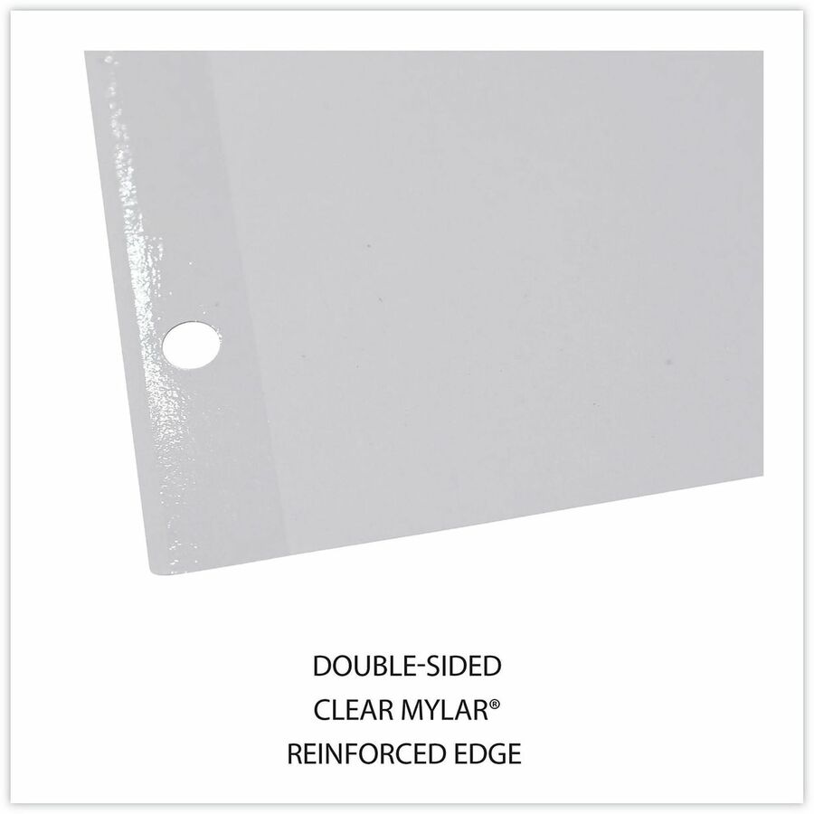24 x Divider(s) - 8 Blank Side Tab(s) - 8.5" Divider Width x 11" Divider Length - Letter - 3 Hole Punched - White Ledger Stock Divider - White Ledger Stock Tab(s) - 30% Recycled - Customizable, Double-sided, Reinforced Edges - 24 Set
