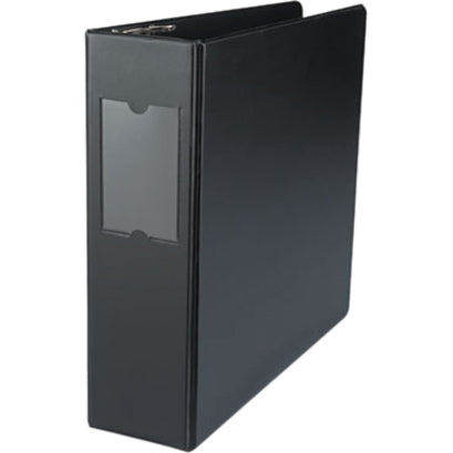 Universal Ring Binder - 3" Binder Capacity - Letter - 8 1/2" x 11" Sheet Size - 600 Sheet Capacity - 3 Ring(s) - Fastener(s): Ring - Pocket(s): 2, Inside Front & Back - Polypropylene - Black - Non-stick - 1 Each